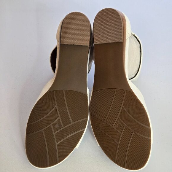 Array Havana White Snake Print Ankle Strap Low Wedge Sandals Sz 9 - Picture 8 of 10